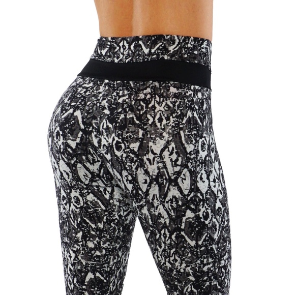 Super soft yoga Leggings mesh 7L16-08 - Picture 2 of 4